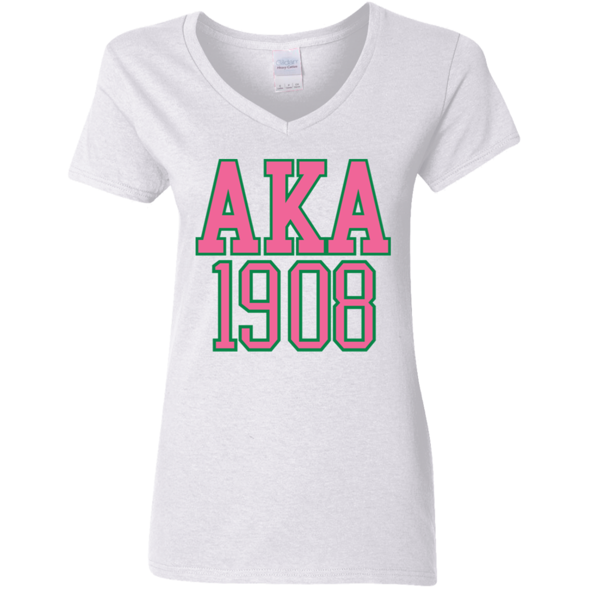 AKA 1908 Alpha Kappa Alpha Ladies' V-Neck T-Shirt