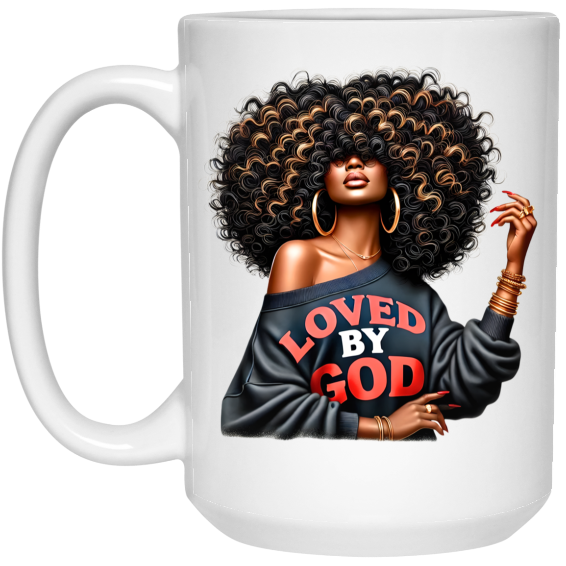 Loved By God 15oz White Mug