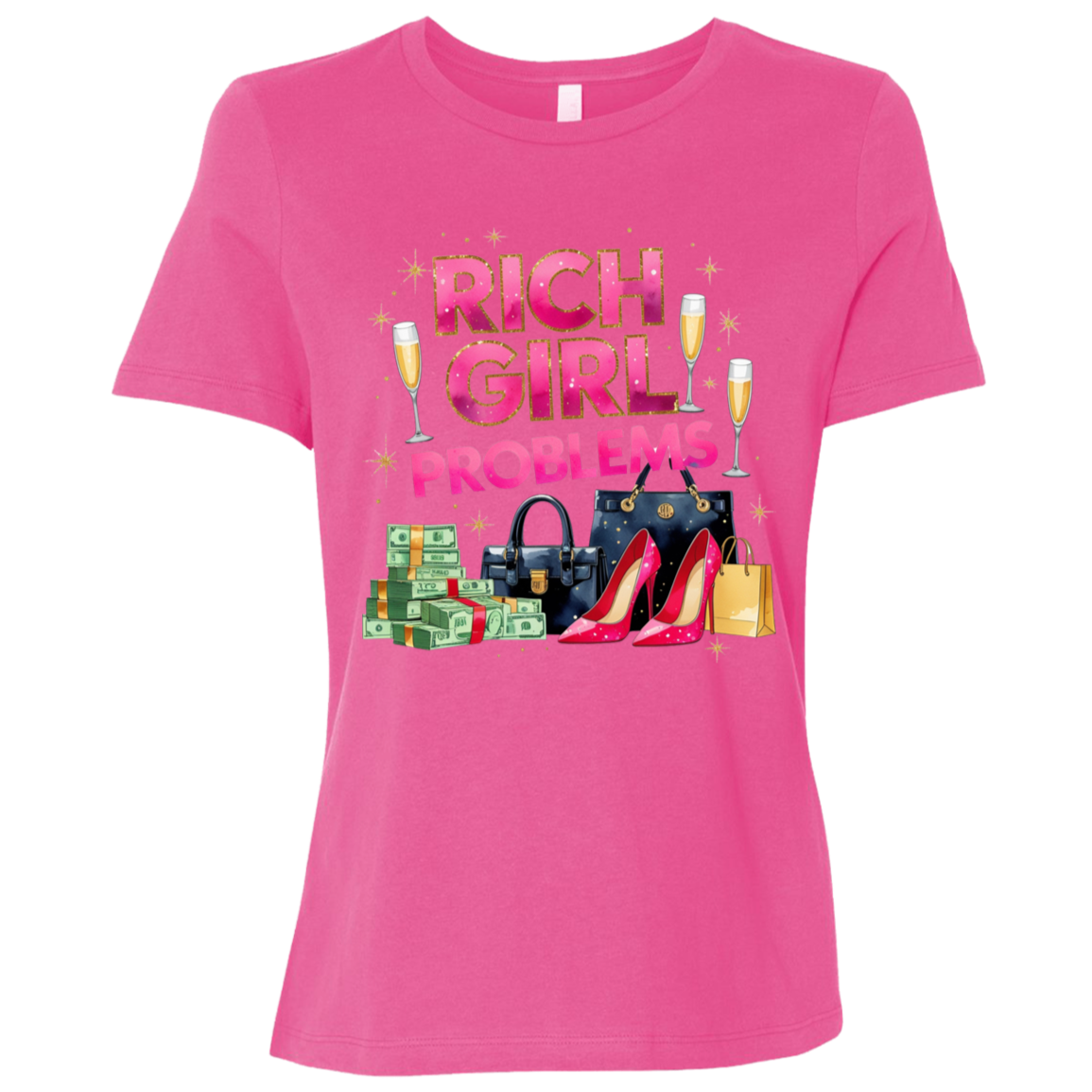 Rich Girl Problems Women's Relaxed Jersey T-Shirt