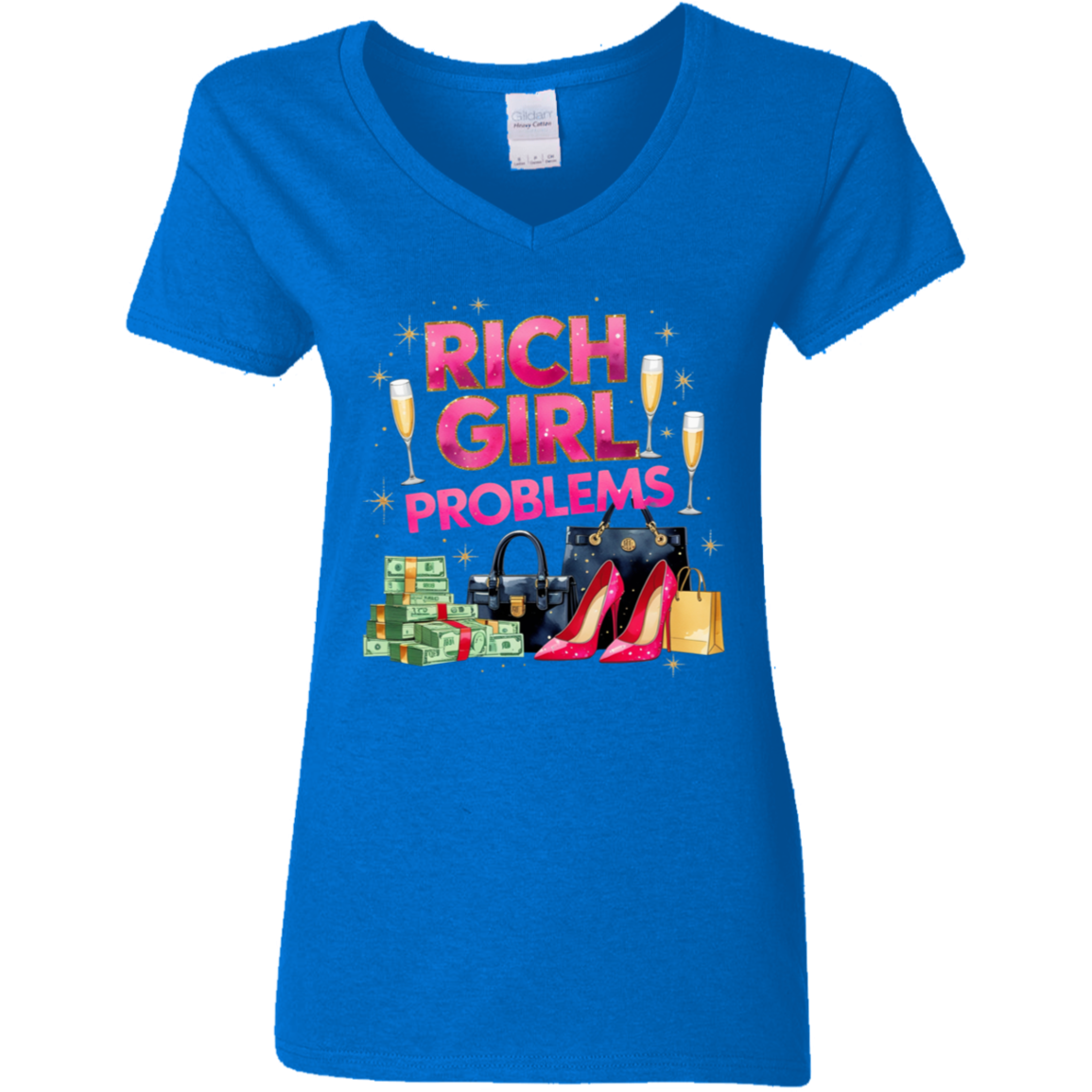 Rich Girl Problems Women's V-Neck T-Shirt