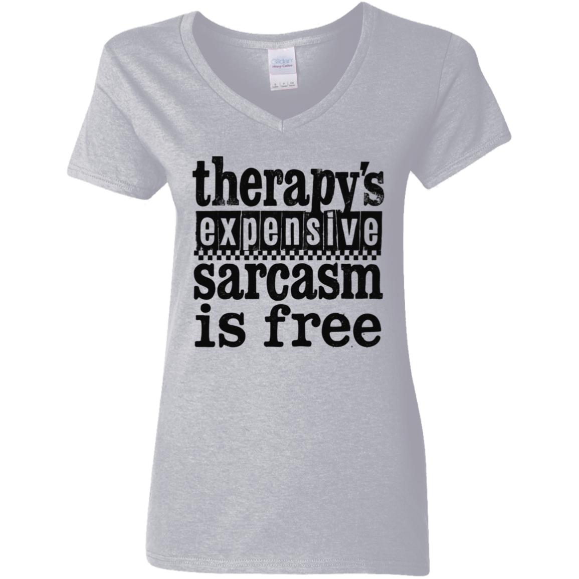 Therapy's Expensive Women's V-Neck T-Shirt