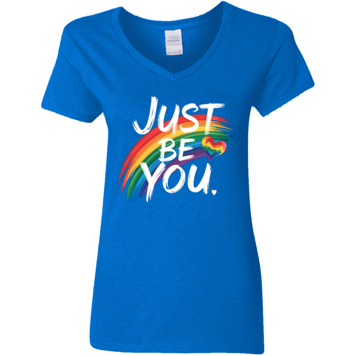 Just Be You Ladies' 5.3 oz. V-Neck T-Shirt