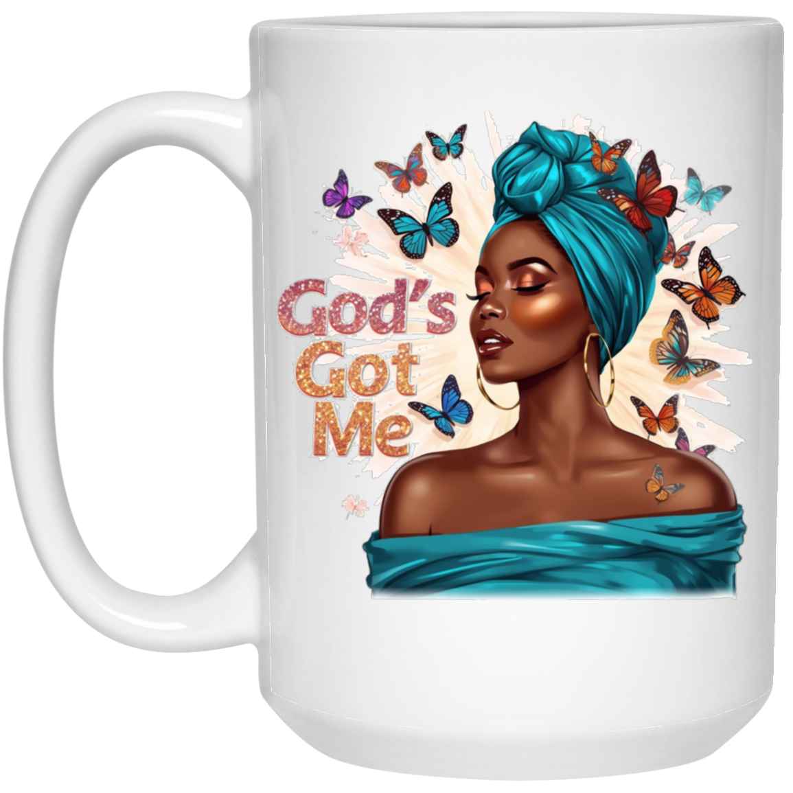 God's Got Me 15oz White Mug