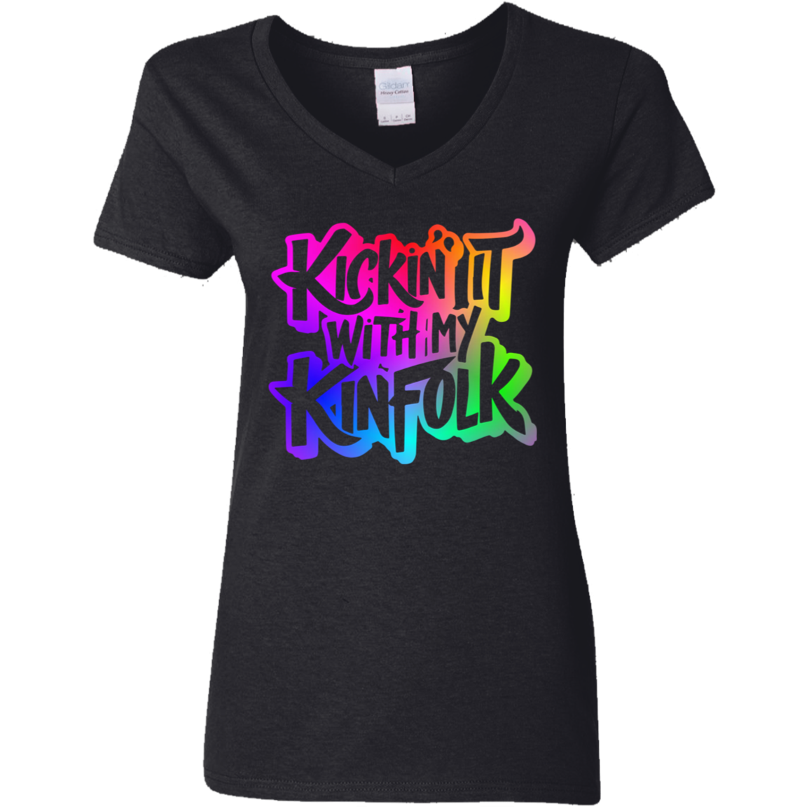 Kickin It With My Kinfolk | Women's V-Neck Tee