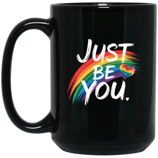 Just Be You 15oz Black Mug