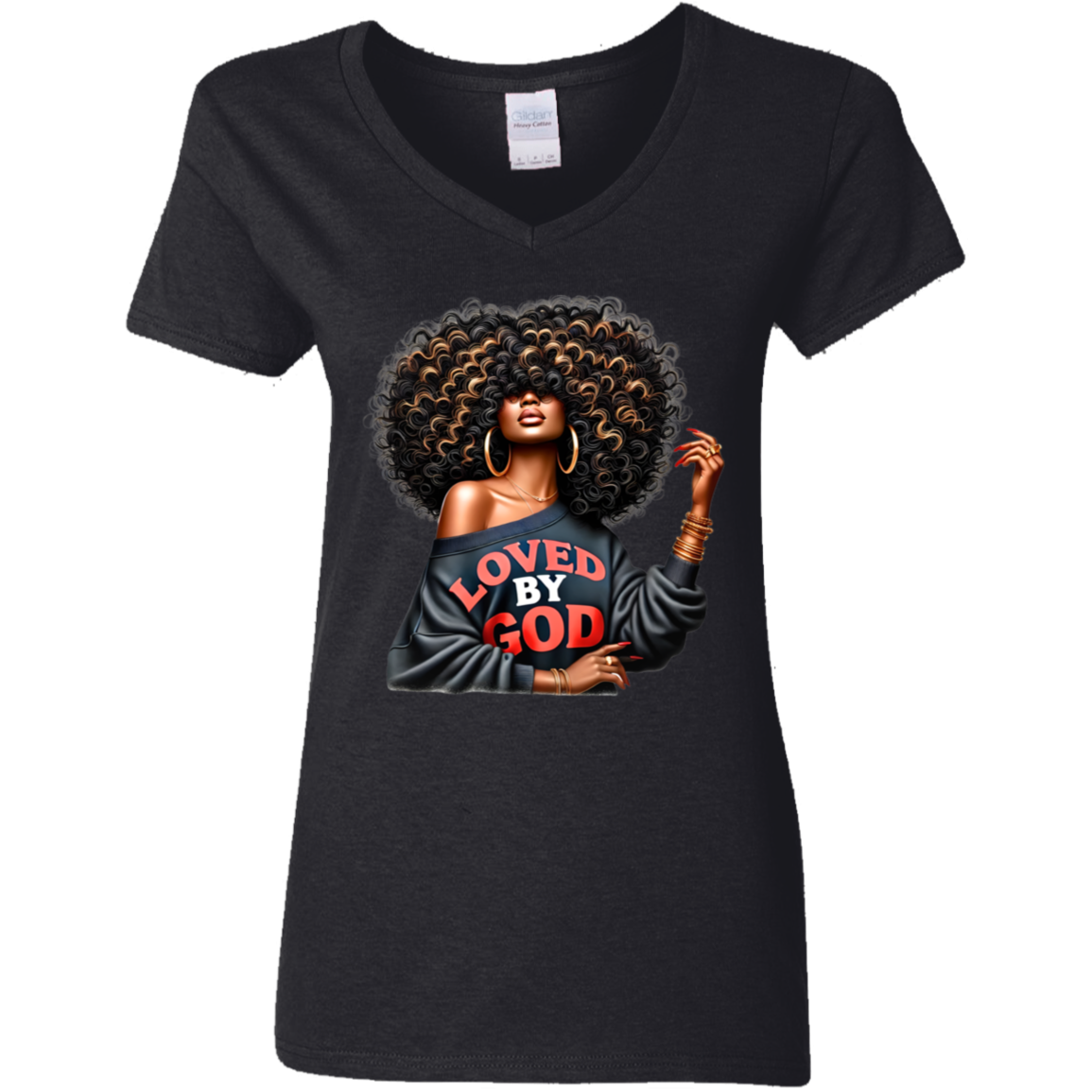 Loved by God V-Neck T-Shirt