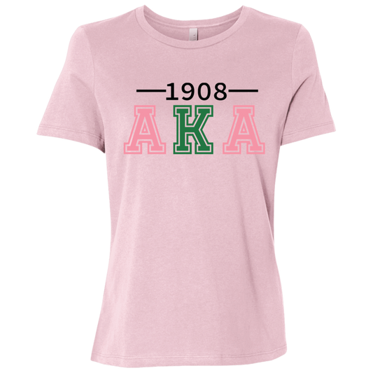 1908 AKA Ladies Relaxed Jersey Short-Sleeve T-Shirt