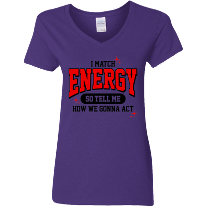 Eco-Friendly USA Cotton V-Neck Tee - Stylish & Sustainable Women's Fit
