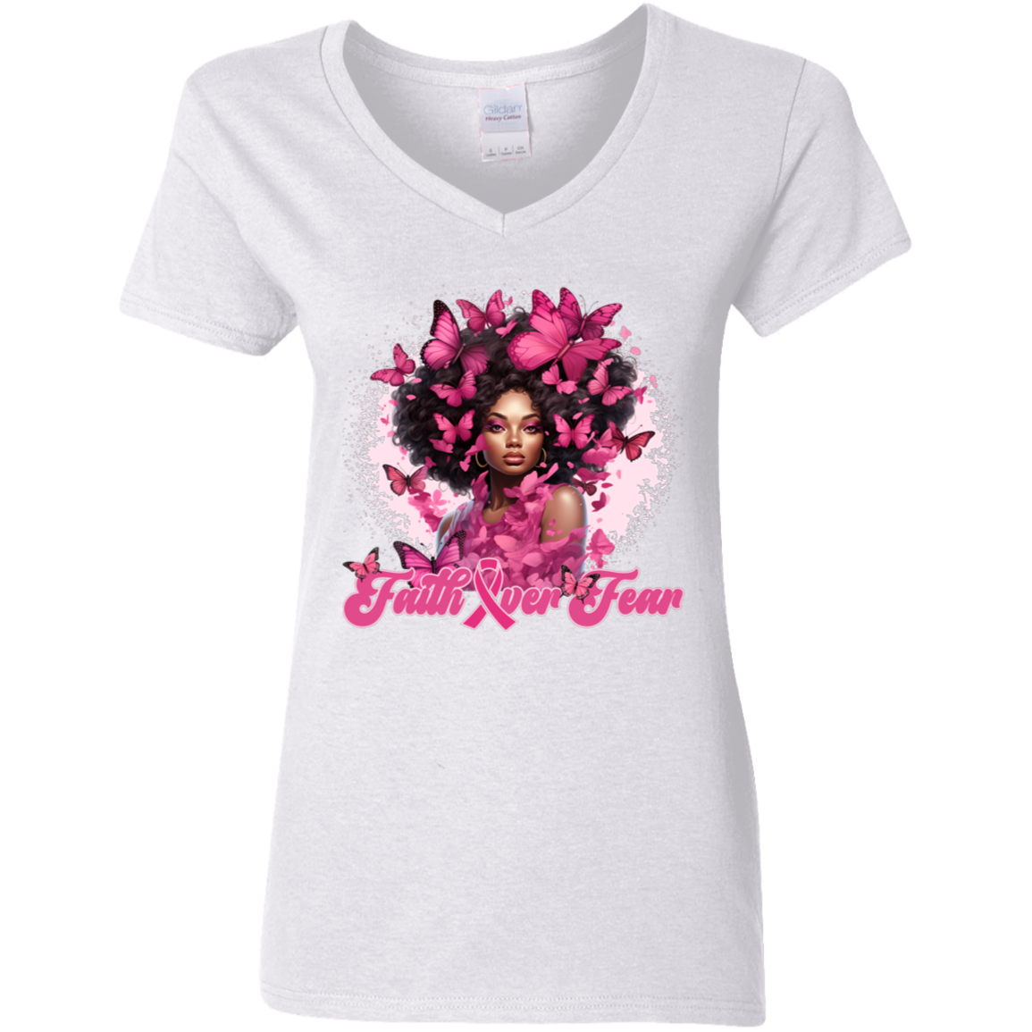 Faith Over Fear V-Neck T-Shirt