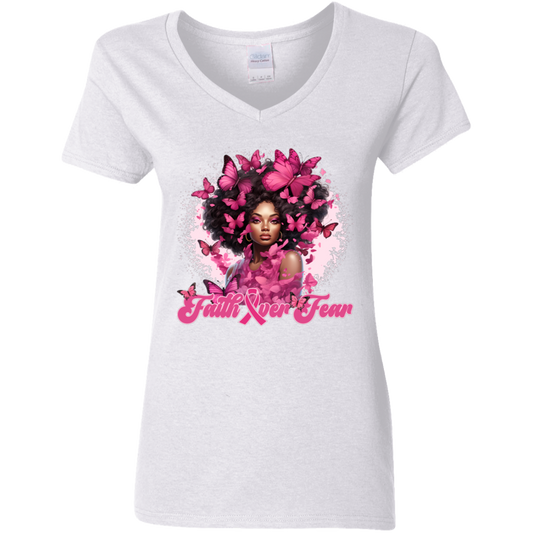 Faith Over Fear V-Neck T-Shirt
