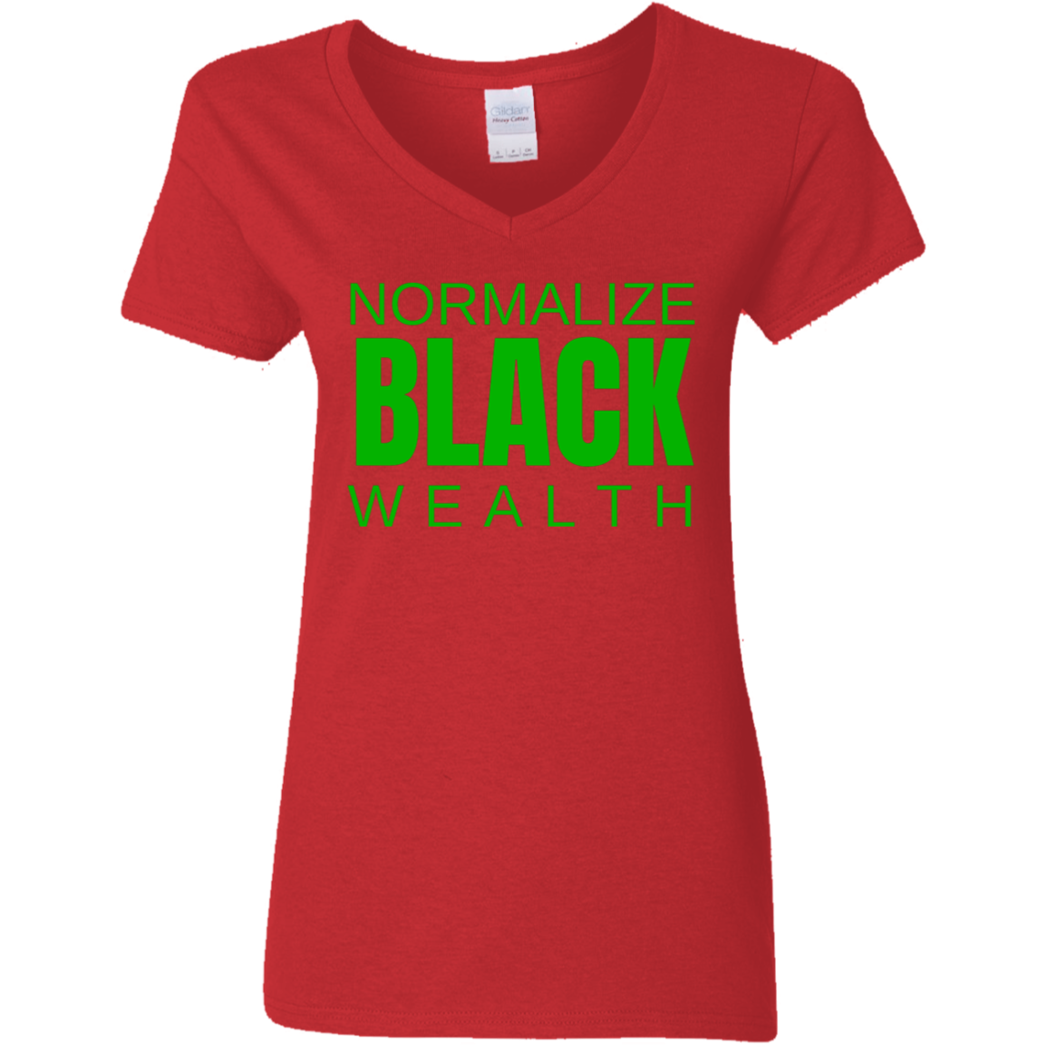 Normalize Black Wealth V-Neck Tee