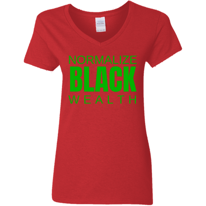 Normalize Black Wealth V-Neck Tee
