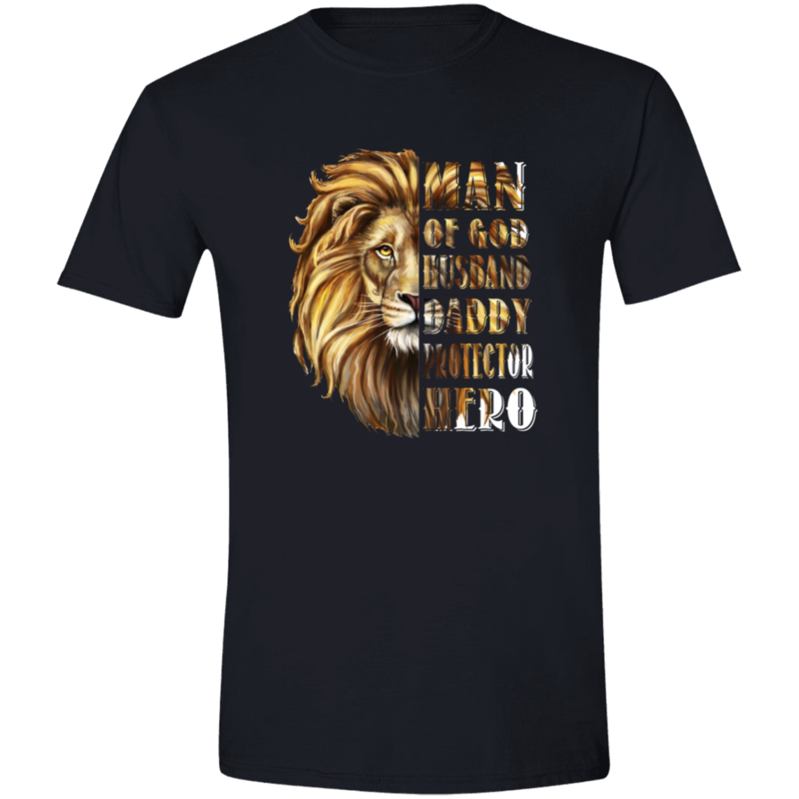 Man of God, Husband,Daddy Protector, Hero Men's Softstyle Tee