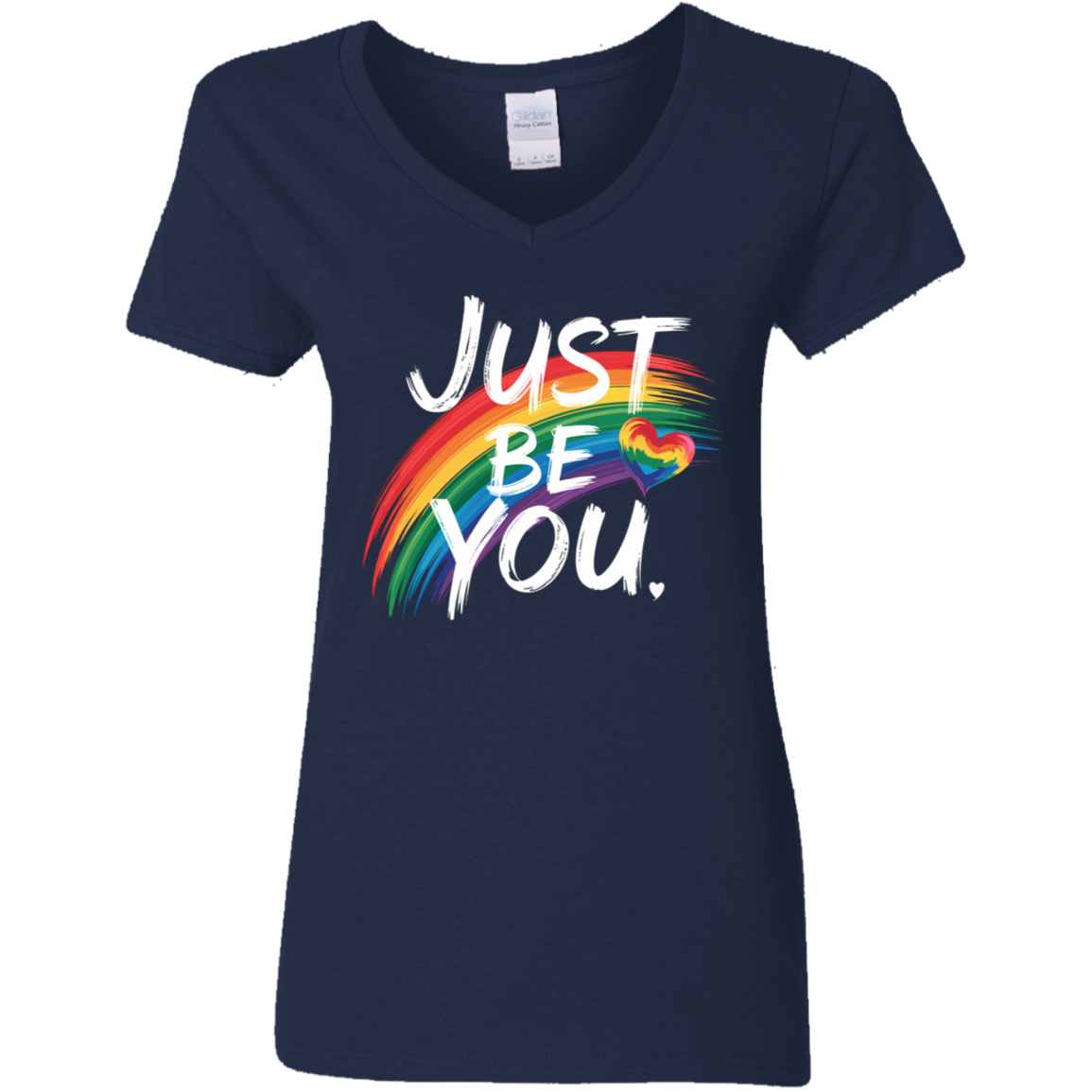 Just Be You Ladies' 5.3 oz. V-Neck T-Shirt