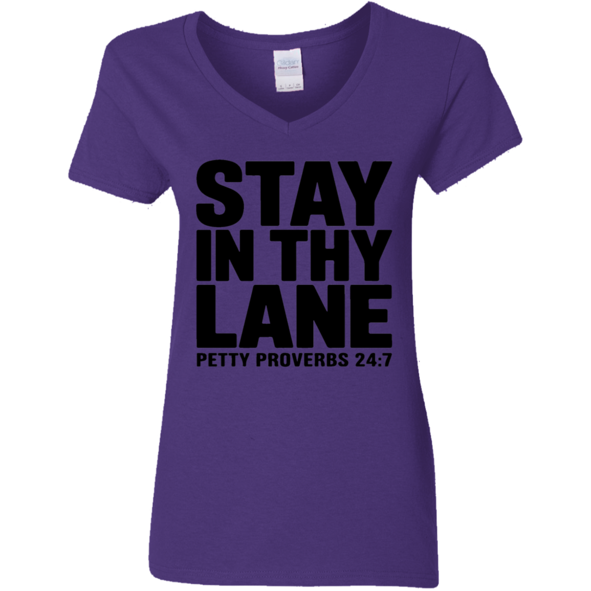 Stay In Thy Lane | Women's V-Neck Tee