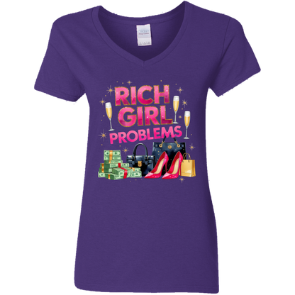 Rich Girl Problems Women's V-Neck T-Shirt