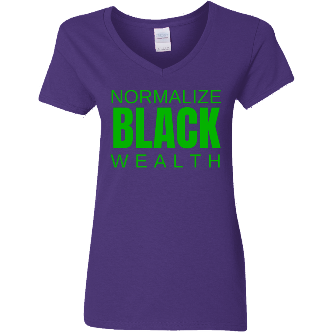 Normalize Black Wealth V-Neck Tee