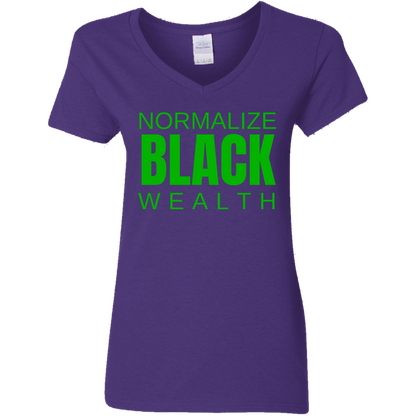 Normalize Black Wealth V-Neck Tee