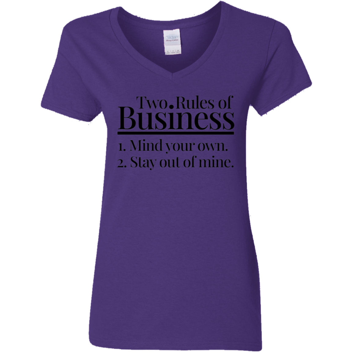 Two Rules of Business Women's V-Neck T-Shirt