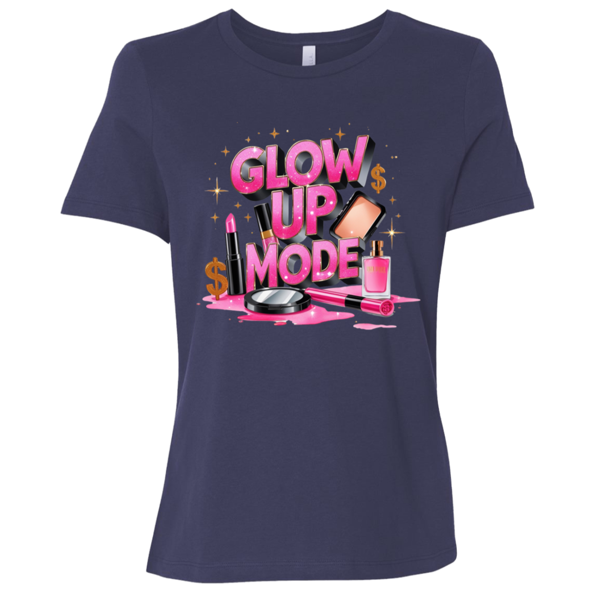 Glow Up Mode Women's Relaxed Jersey T-Shirt