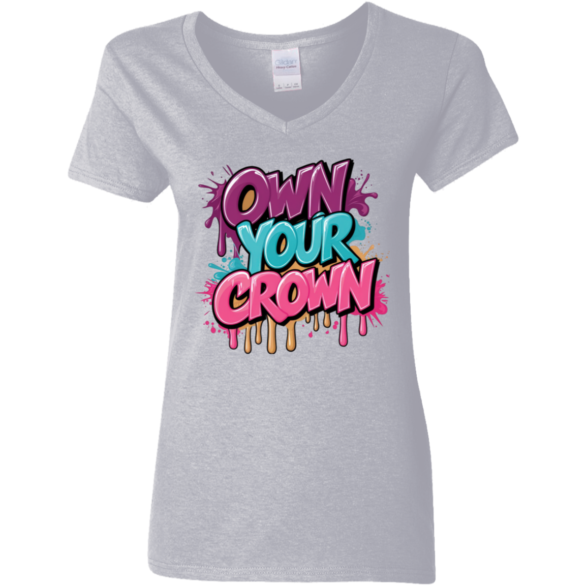 Gildan Ladies' 5.3 oz. V-Neck T-Shirt