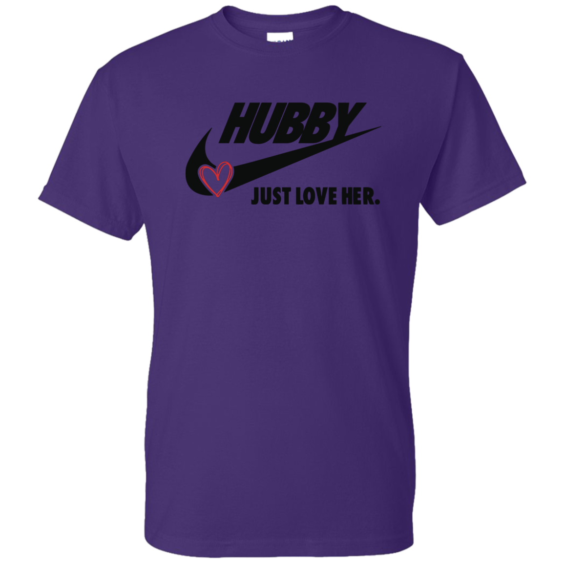 Hubby Just Love Her Men's DryBlend Short Sleeve Tshirt