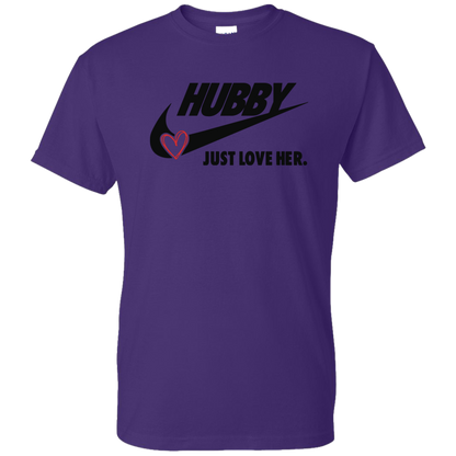 Hubby Just Love Her Men's DryBlend Short Sleeve Tshirt