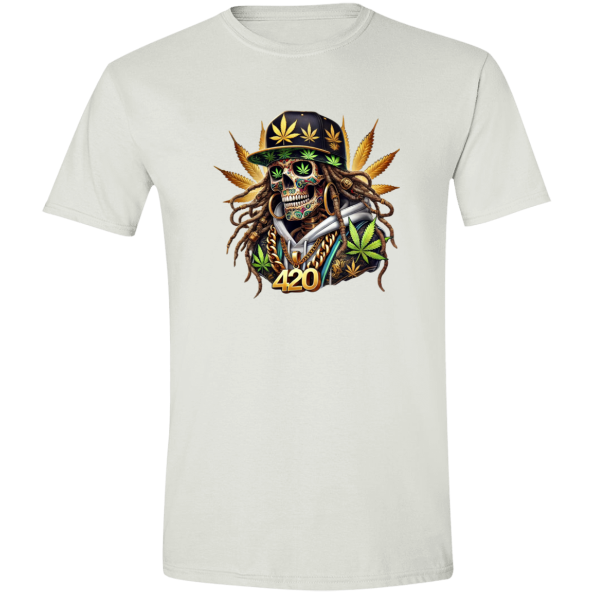 Cannabis Skeleton Men's Softstyle Tshirt