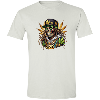 Cannabis Skeleton Men's Softstyle Tshirt