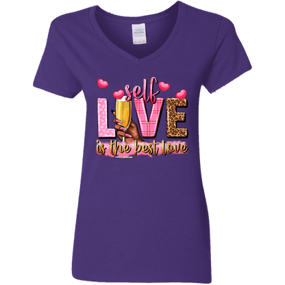 Self Love Is the Best Love | Women's V-Neck Tee
