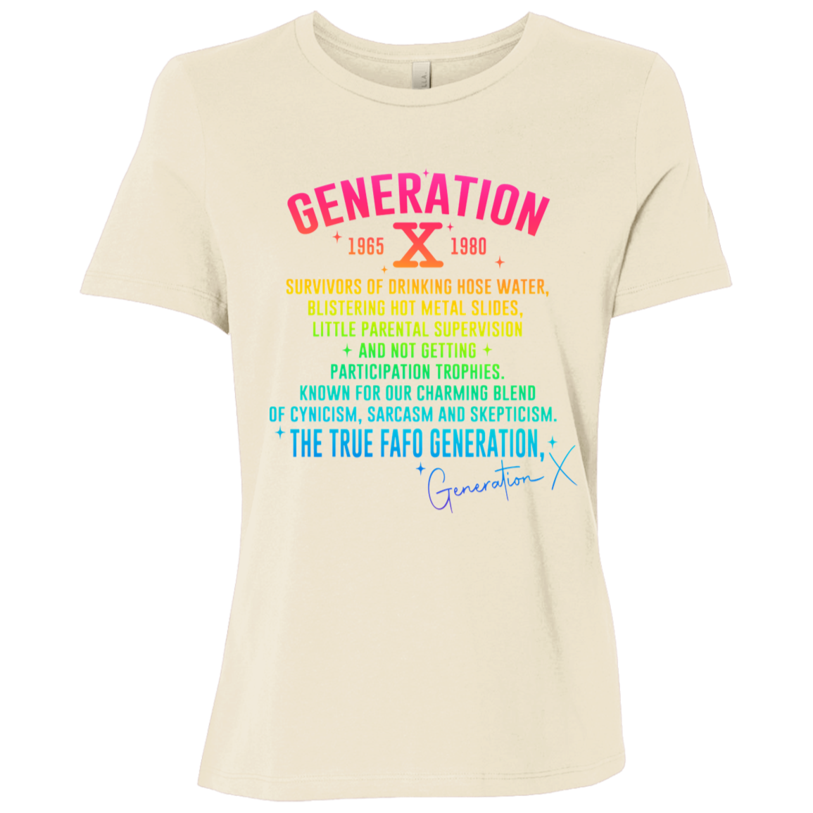 Generation X Ladies' Relaxed Graphic Tee