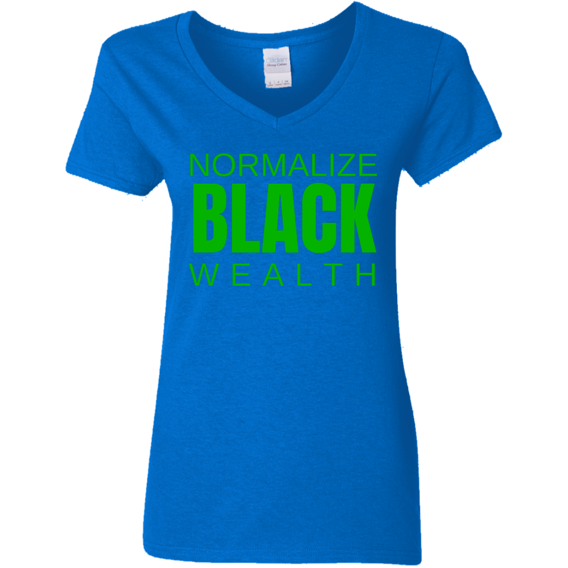 Normalize Black Wealth V-Neck Tee