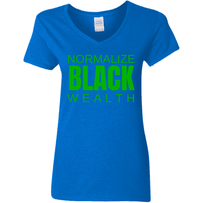 Normalize Black Wealth V-Neck Tee
