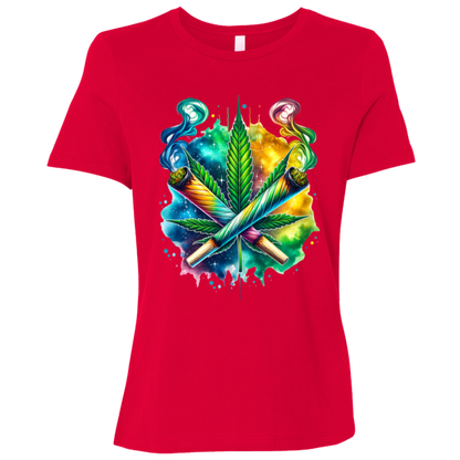 Colorful Bud Women's Relaxed Jersey Short-Sleeve T-Shirt