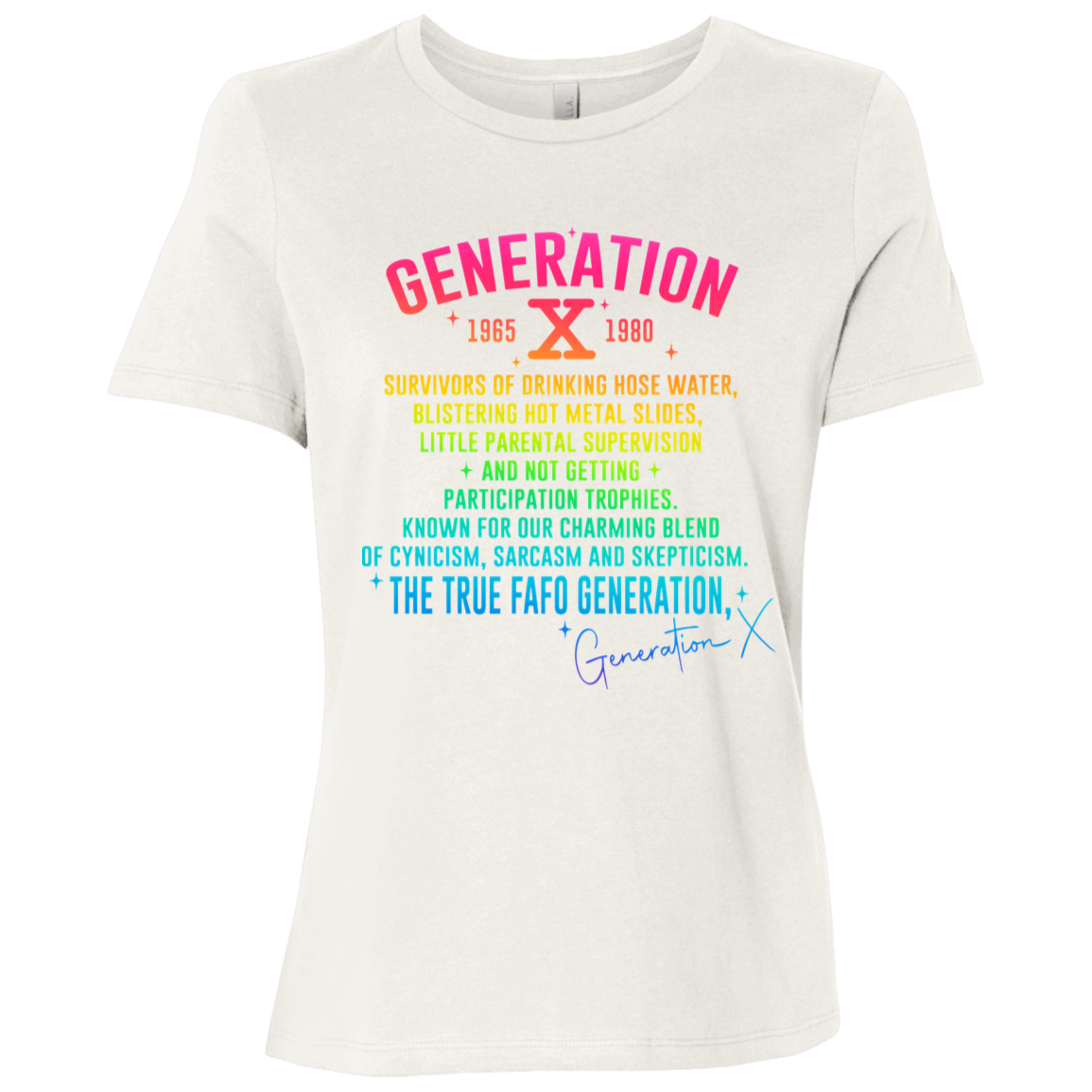 Generation X Ladies' Relaxed Graphic Tee