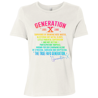 Generation X Ladies' Relaxed Graphic Tee