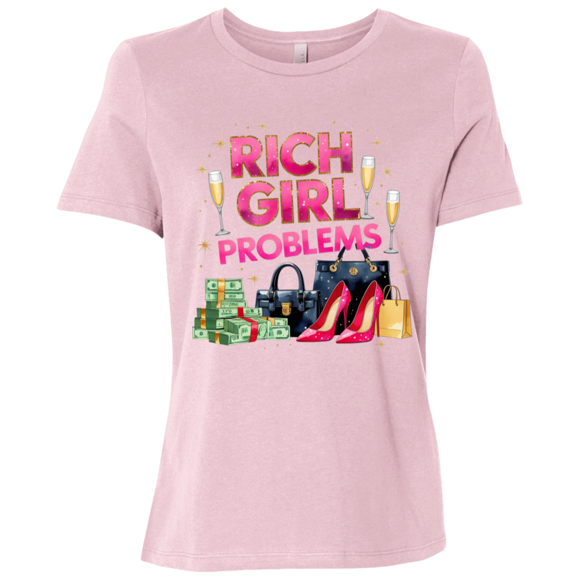 Rich Girl Problems Ladies Relaxed Jersey Short-Sleeve T-Shirt