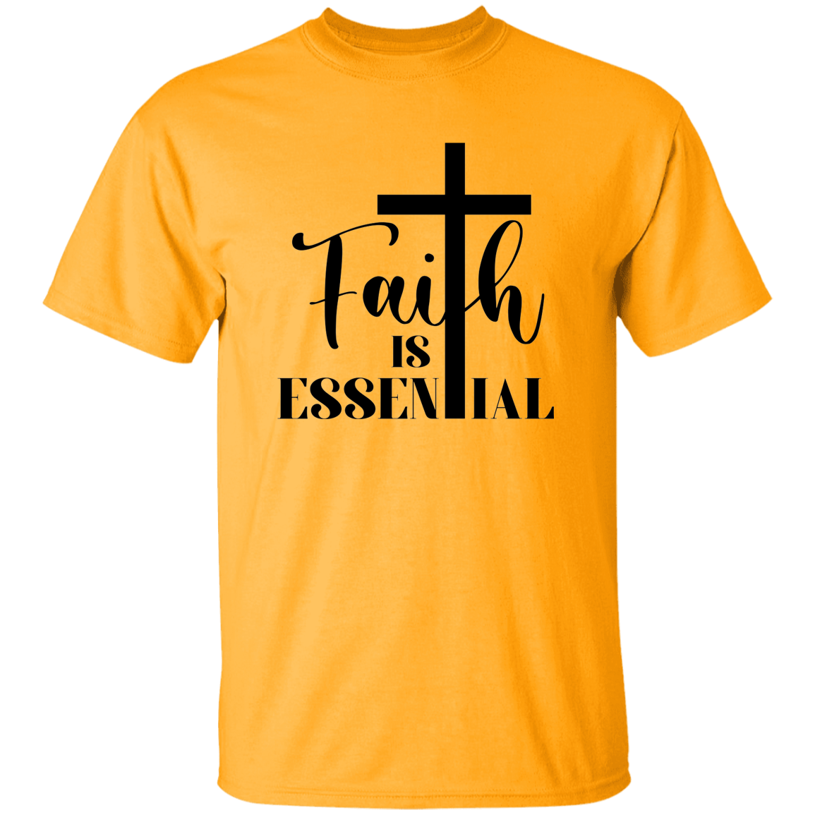 Faith is Essential Men's Heavyweight Graphic Tee