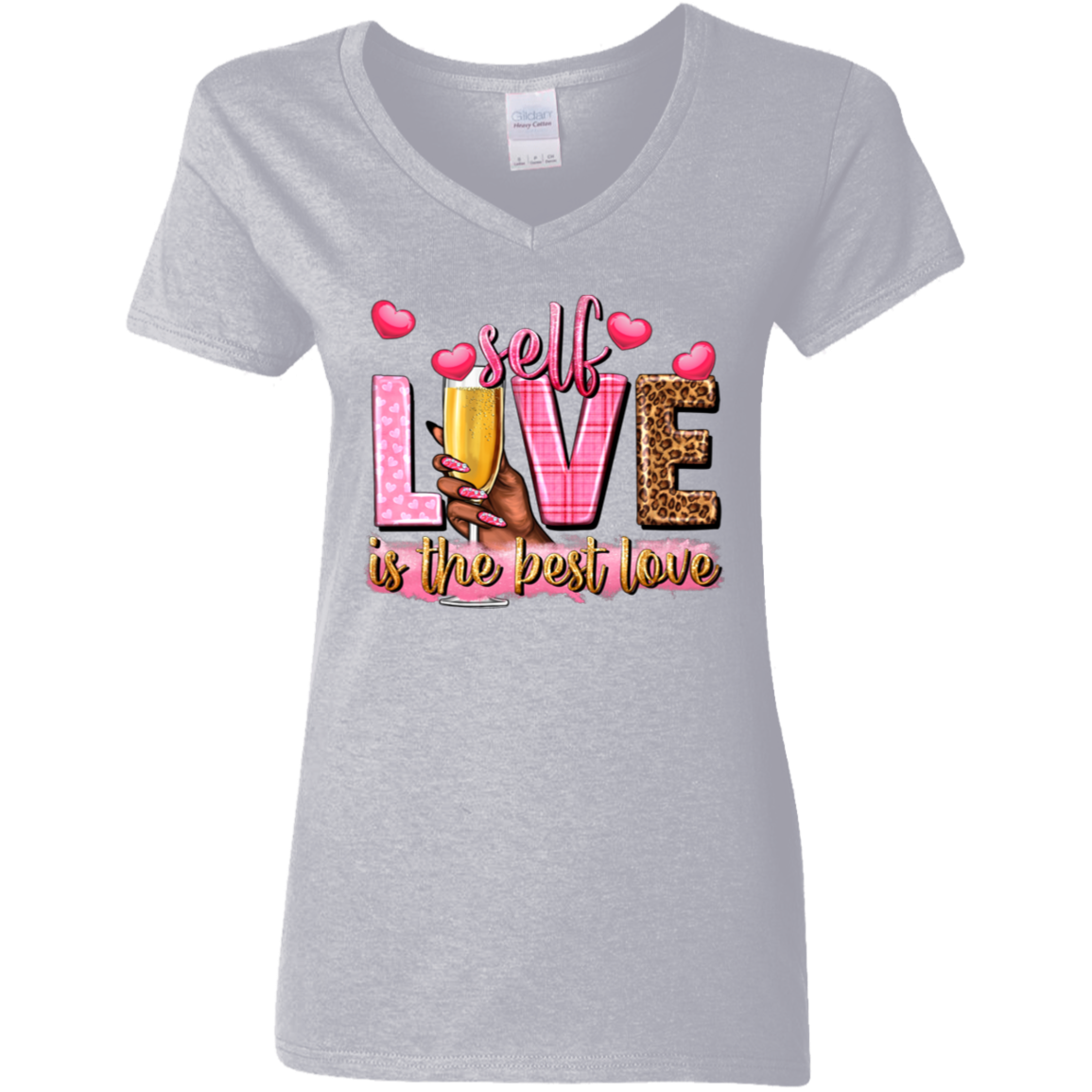 Gildan Ladies' 5.3 oz. V-Neck T-Shirt