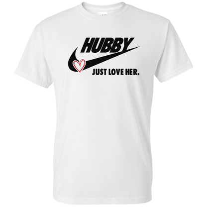 Hubby Just Love Her Men's DryBlend Short Sleeve Tshirt