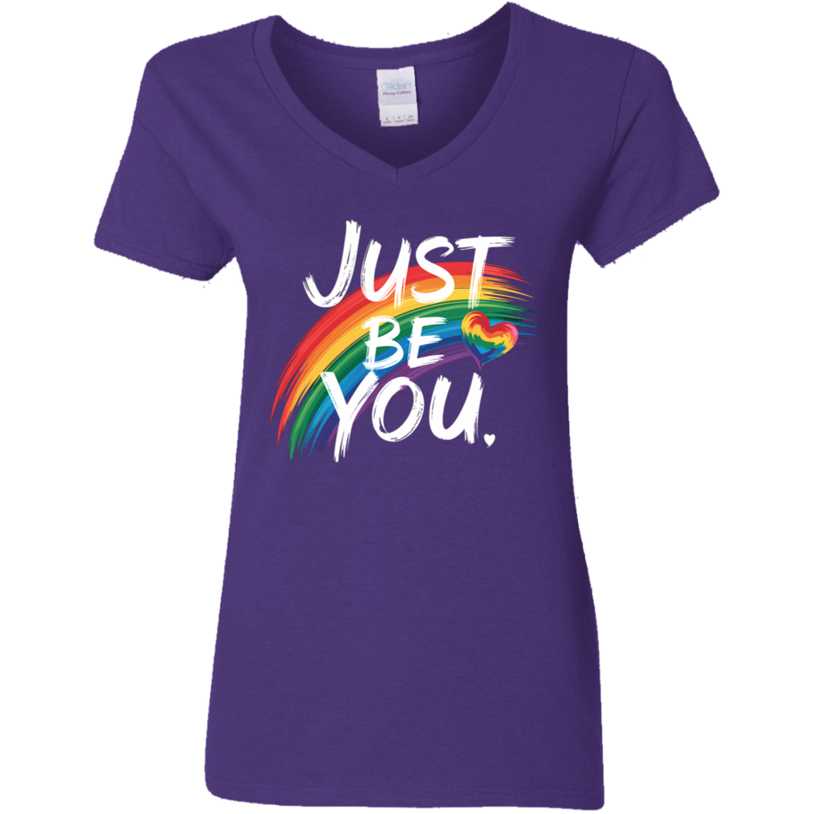 Just Be You Ladies' 5.3 oz. V-Neck T-Shirt
