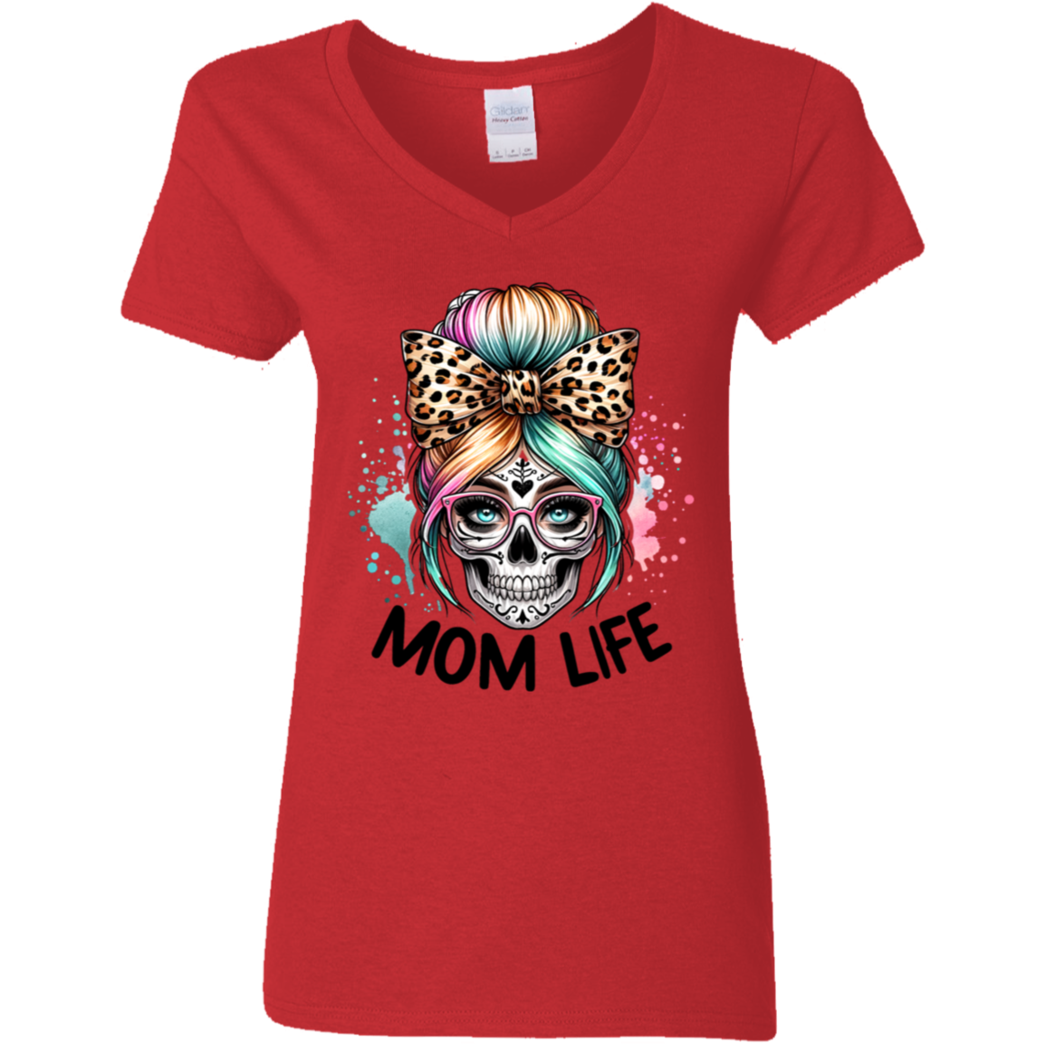 Mom Life Women's V-Neck T-Shirt