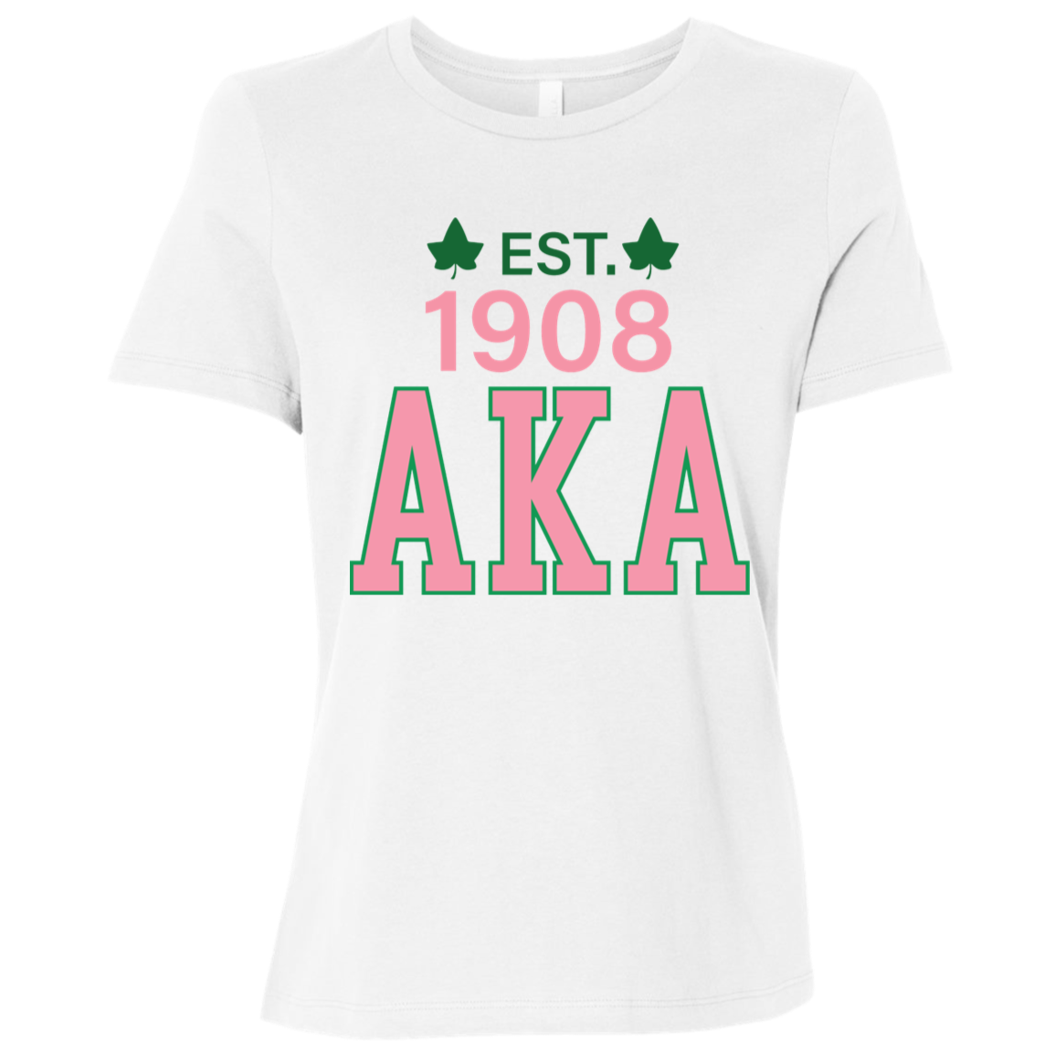 EST 1908 AKA Ladies' Relaxed Graphic Tee