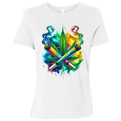 Colorful Bud Women's Relaxed Jersey Short-Sleeve T-Shirt