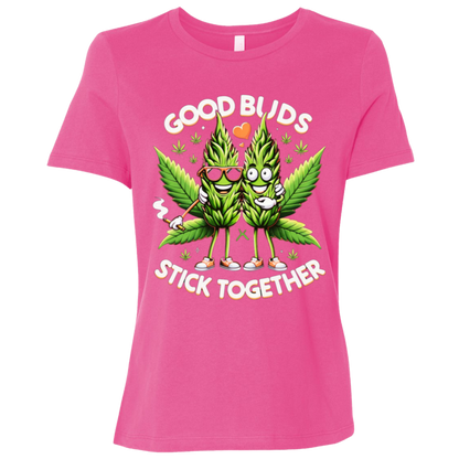 Good Buds Ladies Relaxed Jersey Short-Sleeve T-Shirt