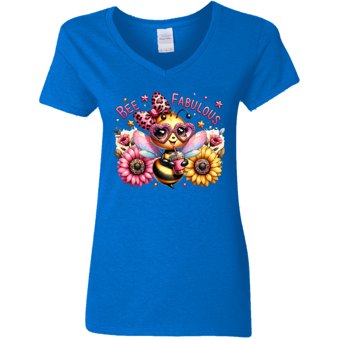 Bee Fabulous Ladies' V-Neck Tee