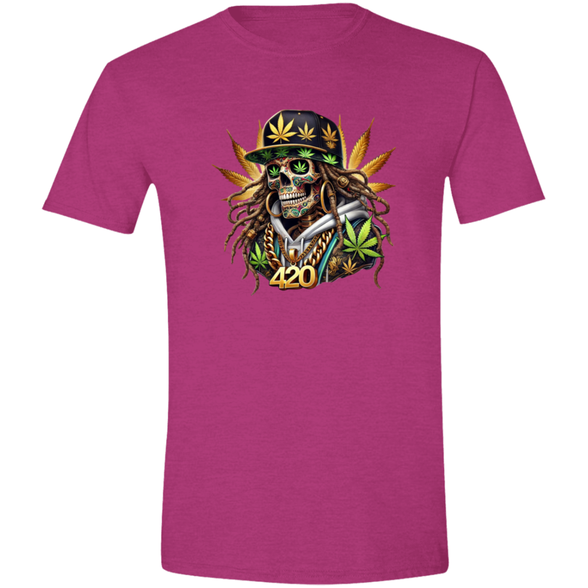 Cannabis Skeleton Men's Softstyle Tshirt