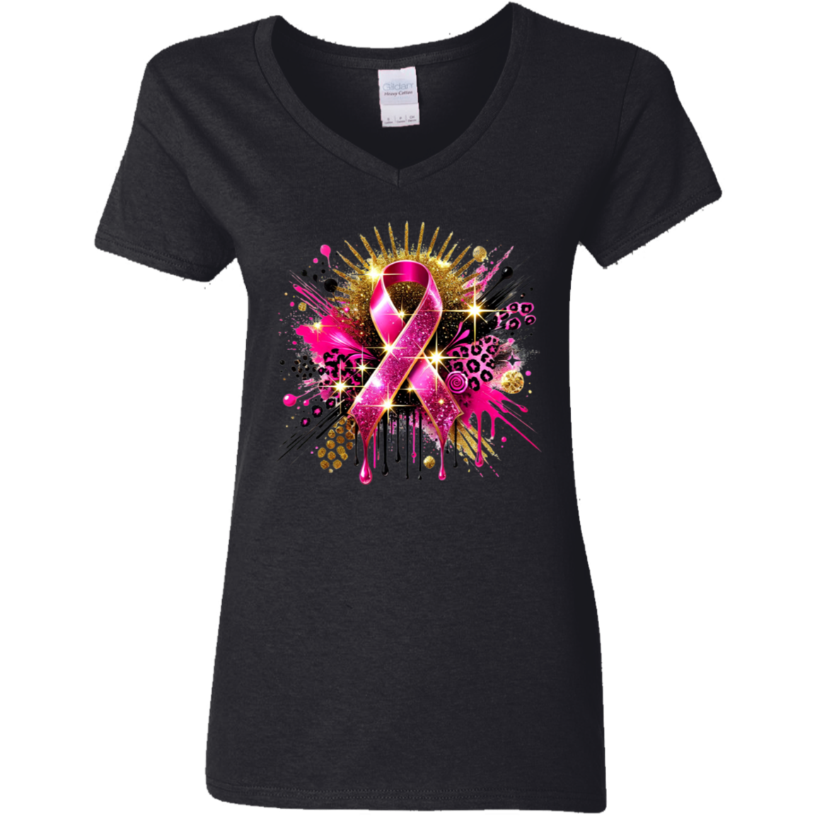 Cancer Awareness Tote V-Neck T-Shirt