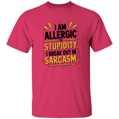 I'm Allergic to Stupidity Men's 5.3 oz. T-Shirt