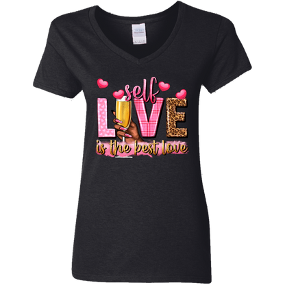 Self Love Is the Best Love | Women's V-Neck Tee